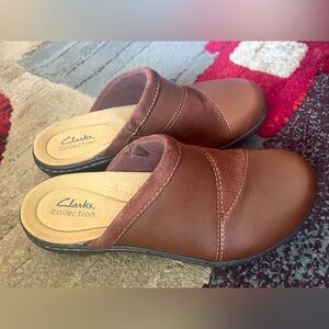 Leather & Suede Patchwork Clogs -Laurieann Kyla